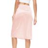 GYS Half Slip for Women Under Dress Silky Underskirt(No Slit – 28″ – Pink)
