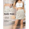 GYS Half Slip for Women Under Dress Silky Underskirt(Single Slit – 16” – Beige)