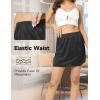 GYS Half Slip for Women Under Dress Silky Underskirt(Single Slit – 16” – Black)