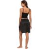 GYS Half Slip for Women Under Dress Silky Underskirt(Single Slit – 20” – Black)