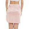 GYS Half Slip for Women Under Dress Silky Underskirt(Single Slit – 20″ – Pink)