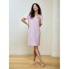 GYS Premium Women’s Nightgowns Bamboo Viscose Short Sleeve Soft and Breathable Pajama Dress(Floral Whisper)