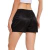 GYS Slip Shorts Culotte for Women Underwear Soft and Smooth Anti Chafing Pettipants(Black)