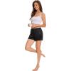 GYS Slip Shorts Culotte for Women Underwear Soft and Smooth Anti Chafing Pettipants(Black)