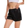 GYS Slip Shorts Culotte for Women Underwear Soft and Smooth Anti Chafing Pettipants(Black)