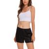GYS Slip Shorts Culotte for Women Underwear Soft and Smooth Anti Chafing Pettipants(Black)