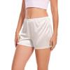 GYS Slip Shorts Culotte for Women Underwear Soft and Smooth Anti Chafing Pettipants(White)