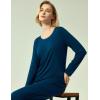 GYS Viscose from Bamboo Women’s Pajama Sets Super Soft Long Sleeve Sleepwear Comfy Winter Pjs Sets S-4X(A – Round Neck – Ink Blue)