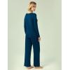 GYS Viscose from Bamboo Women’s Pajama Sets Super Soft Long Sleeve Sleepwear Comfy Winter Pjs Sets S-4X(A – Round Neck – Ink Blue)