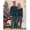 GYS Viscose from Bamboo Women’s Pajama Sets Super Soft Long Sleeve Sleepwear Comfy Winter Pjs Sets S-4X(A- Round Neck- Christmas Green)