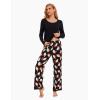 GYS Viscose from Bamboo Women’s Pajama Sets Super Soft Long Sleeve Sleepwear Comfy Winter Pjs Sets S-4X(A- Round Neck- Santa Claus Black)