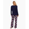 GYS Viscose from Bamboo Women’s Pajama Sets Super Soft Long Sleeve Sleepwear Comfy Winter Pjs Sets S-4X(A- Round Neck- Santa Claus Navy)
