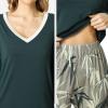 GYS Viscose from Bamboo Women’s Pajama Sets Super Soft Long Sleeve Sleepwear Comfy Winter Pjs Sets S-4X(C-dark Green)
