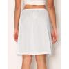 GYS Women’s Nylon Half Slips for Under Dresses Anti-Static Underskirt(White)