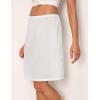 GYS Women’s Nylon Half Slips for Under Dresses Anti-Static Underskirt(White)
