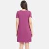 GYS Womens Short Sleeve Nightgowns Soft Comfy Sleep Dress, Viscose Made from Bamboo(Haze Red)