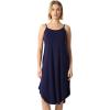 GYS Bamboo Viscose Slip Dress, Sleeveless Nightgown Sleepwear with Pockets, Spaghetti Strap Dresses for Women, Sleep Chemise(Navy)