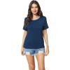 GYS Bamboo Viscose T Shirts for Women, Soft Short Sleeve Pajama Shirt Lounge Top, Comfy Casual Tee(Navy)