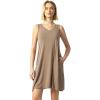 V Neck-camel