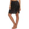 GYS Half Slip for Women Under Dress Silky Underskirt(Single Slit – 20” – Black)