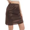 GYS Half Slip for Women Under Dress Silky Underskirt(Single Slit – 20″ – Espresso)