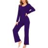 A - Round Neck - Purple