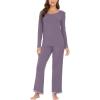 A - Round Neck - Violet