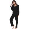 B- V Neck - Black
