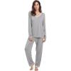 B- V Neck - Heather Grey