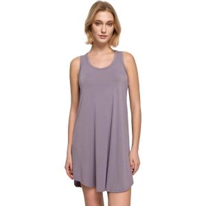 GYS Bamboo Viscose Women’s Nightgowns U-Neck Sleeveless Soft Tank Night Dress(Violet)