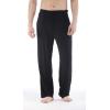 GYS Men’s Bamboo Viscose Pajama Pants, Soft Sleep Lounge Pants Comfy Pj Bottoms with Pockets & Drawstring(Black)
