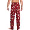 GYS Men’s Bamboo Viscose Pajama Pants, Soft Sleep Lounge Pants Comfy Pj Bottoms with Pockets & Drawstring(Christmas Red)