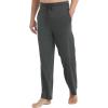GYS Men’s Bamboo Viscose Pajama Pants, Soft Sleep Lounge Pants Comfy Pj Bottoms with Pockets & Drawstring(Dark Heather Grey)