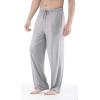 GYS Men’s Bamboo Viscose Pajama Pants, Soft Sleep Lounge Pants Comfy Pj Bottoms with Pockets & Drawstring(Heather Grey)