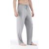 GYS Men’s Bamboo Viscose Pajama Pants, Soft Sleep Lounge Pants Comfy Pj Bottoms with Pockets & Drawstring(Heather Grey)