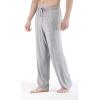 GYS Men’s Bamboo Viscose Pajama Pants, Soft Sleep Lounge Pants Comfy Pj Bottoms with Pockets & Drawstring(Heather Grey)