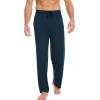 GYS Men’s Bamboo Viscose Pajama Pants, Soft Sleep Lounge Pants Comfy Pj Bottoms with Pockets & Drawstring(Indigo Blue)