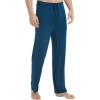 GYS Men’s Bamboo Viscose Pajama Pants, Soft Sleep Lounge Pants Comfy Pj Bottoms with Pockets & Drawstring(Ink Blue)