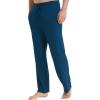 GYS Men’s Bamboo Viscose Pajama Pants, Soft Sleep Lounge Pants Comfy Pj Bottoms with Pockets & Drawstring(Ink Blue)