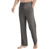 GYS Men’s Bamboo Viscose Pajama Pants, Soft Sleep Lounge Pants Comfy Pj Bottoms with Pockets & Drawstring(Iron Grey)