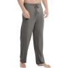 GYS Men’s Bamboo Viscose Pajama Pants, Soft Sleep Lounge Pants Comfy Pj Bottoms with Pockets & Drawstring(Iron Grey)