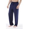 GYS Men’s Bamboo Viscose Pajama Pants, Soft Sleep Lounge Pants Comfy Pj Bottoms with Pockets & Drawstring(Navy)