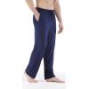 GYS Men’s Bamboo Viscose Pajama Pants, Soft Sleep Lounge Pants Comfy Pj Bottoms with Pockets & Drawstring(Navy)