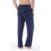 GYS Men’s Bamboo Viscose Pajama Pants, Soft Sleep Lounge Pants Comfy Pj Bottoms with Pockets & Drawstring(Navy)