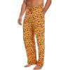 GYS Men’s Bamboo Viscose Pajama Pants, Soft Sleep Lounge Pants Comfy Pj Bottoms with Pockets & Drawstring(Orange Halloween)