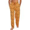 GYS Men’s Bamboo Viscose Pajama Pants, Soft Sleep Lounge Pants Comfy Pj Bottoms with Pockets & Drawstring(Orange Halloween)