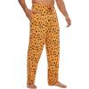 GYS Men’s Bamboo Viscose Pajama Pants, Soft Sleep Lounge Pants Comfy Pj Bottoms with Pockets & Drawstring(Orange Halloween)