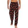 GYS Men’s Bamboo Viscose Pajama Pants, Soft Sleep Lounge Pants Comfy Pj Bottoms with Pockets & Drawstring(Pumpkin)