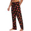 GYS Men’s Bamboo Viscose Pajama Pants, Soft Sleep Lounge Pants Comfy Pj Bottoms with Pockets & Drawstring(Pumpkin)