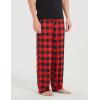 GYS Men’s Bamboo Viscose Pajama Pants, Soft Sleep Lounge Pants Comfy Pj Bottoms with Pockets & Drawstring(Red Plaid)